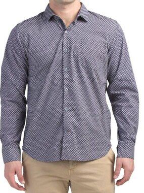 Bruno Milano Mens Long Sleeve Shirt Modern Fit Size L
